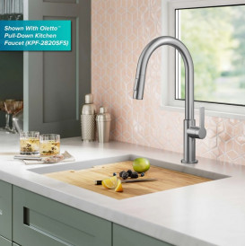 Мийка для кухні Kraus Kore під стільницю 53,3х43,2 см нержавіюча сталь KWU111-21