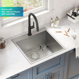 Мойка для кухни Kraus Standart Pro 55,9х55,9 см нержавеющая сталь KHT301-22L