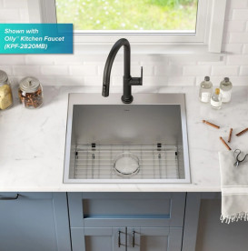 Мойка для кухни Kraus Standart Pro 55,9х55,9 см нержавеющая сталь KHT301-22L