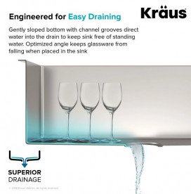 Мийка для кухні Kraus Standart Pro 63,5х55,9 см нержавіюча сталь KHT301-25