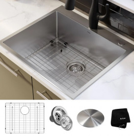 Мийка для кухні Kraus Standart Pro 63,5х55,9 см нержавіюча сталь KHT301-25