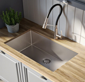 Мойка для кухни Kraus Standart Pro под столешницу 66х45,7 см нержавеющая сталь KHU100-26