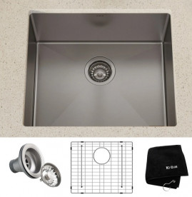 Мойка для кухни Kraus Standart Pro под столешницу 53,3х45,7 см нержавеющая сталь KHU101-21