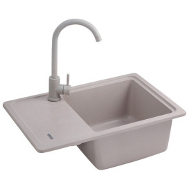 Мийка для кухні Kroner KompositCOL-6243 62х43 см штучний камінь пісочний CV031059