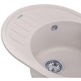 Мойка для кухни Kroner KompositCOL-6250 61х49,5 см искусственный камень песочный CV027414