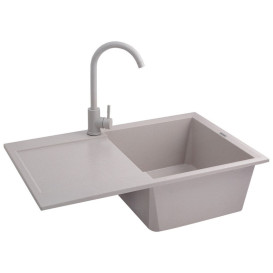 Мийка для кухні Kroner KompositCOL-7850 78х50 см штучний камінь пісочний CV031060