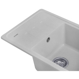 Мийка для кухні Kroner KompositGRA-6243 62х43 см штучний камінь сірий CV031061