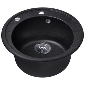 Мийка для кухні Kroner KompositGRB-510 ⌀51 см штучний камінь графітовий CV027408