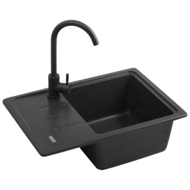 Мийка для кухні Kroner KompositGRB-6243 62х43 см штучний камінь графітовий CV031063