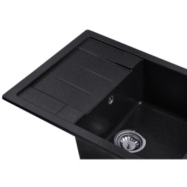 Мойка для кухни Kroner KompositGRB-6550 65х49,5 см искусственный камень графитовый CV027412