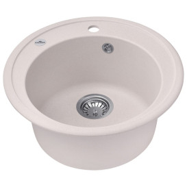 Мойка для кухни Kroner KompositCOL-510 ⌀51 см искусственный камень песочный CV027406