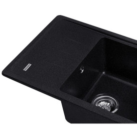Мийка для кухні Kroner KompositSCH-6243 62х43 см штучний камінь чорний CV031065