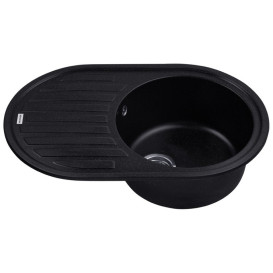 Мойка для кухни Kroner KompositSCH-7750 78х50 см искусственный камень черный CV027417