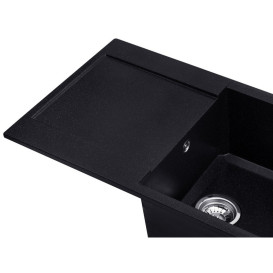 Мийка для кухні Kroner KompositSCH-7850 78х50 см штучний камінь чорний CV031067