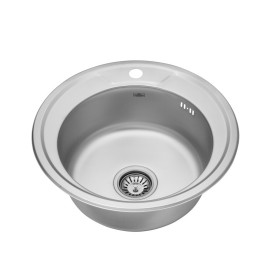 Мийка для кухні Kroner KRP Dekor-49008180 ⌀49 см нержавіюча сталь CV022765