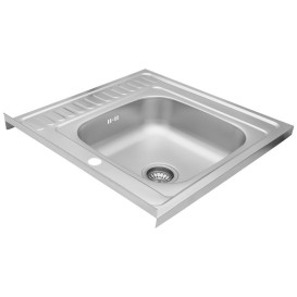 Мийка для кухні Kroner KRP Dekor-6060R06160 60х60 см крило справа нержавіюча сталь CV022812