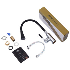 Мийка для кухні Kroner KRP Derby-5843HM ​​Brush 58х43 см із змішувачем та дозатором нержавіюча сталь CVS30142