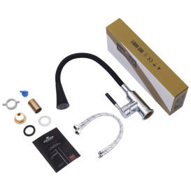 Мойка для кухни Kroner KRP Derby-6050HM Brush 60х50 см со смесителем и дозатором нержавеющая сталь CVS30141