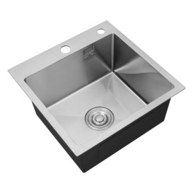 Мойка для кухни Kroner KRP Gebürstet-4545HM 45х45 см с дозатором и сушилкой нержавеющая сталь CV033855