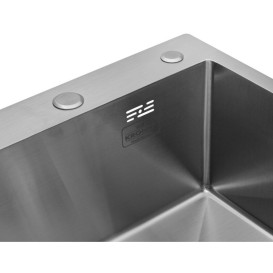 Мийка для кухні Kroner KRP Gebürstet-5050HM 60х50 см із змішувачем та дозатором нержавіюча сталь CVS30111