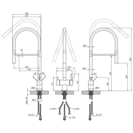 Мойка для кухни Kroner KRP Gebürstet-6050HM 60х50 см со смесителем и дозатором нержавеющая сталь CVS29810