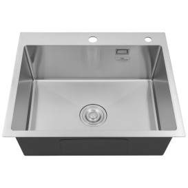 Мойка для кухни Kroner KRP Gebürstet-6050HM 60х50 см со смесителем и дозатором нержавеющая сталь CVS29844