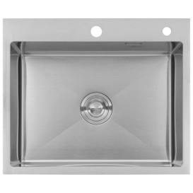 Мойка для кухни Kroner KRP Gebürstet-6050HM 60х50 см со смесителем и дозатором нержавеющая сталь CVS29845