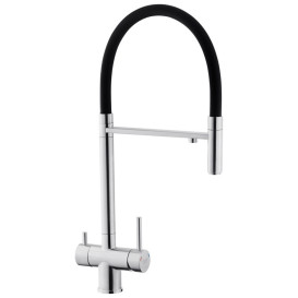 Мойка для кухни Kroner KRP Gebürstet-7849LHM 78х49 см со смесителем и дозатором нержавеющая сталь CVS30107