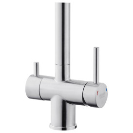 Мийка для кухні Kroner KRP Gebürstet-7843ZHM 78х43 см із змішувачем та дозатором нержавіюча сталь CVS30108