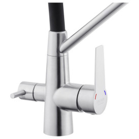 Мойка для кухни Kroner KRP Gebürstet-7843ZHM 78х43 см со смесителем и дозатором нержавеющая сталь CVS30144