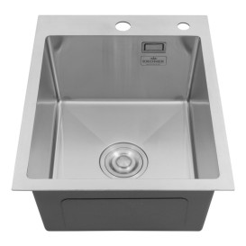 Мойка для кухни Kroner KRP Geburstet-4050HM 40х50 см с дозатором и сушилкой нержавеющая сталь CV029164