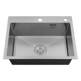 Мойка для кухни Kroner KRP Geburstet-5843HM 58х43 см с дозатором и сушилкой нержавеющая сталь CV022801