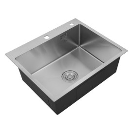 Мойка для кухни Kroner KRP Geburstet-6050HM 60х50 см с дозатором и сушилкой нержавеющая сталь CV022802