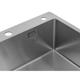 Мойка для кухни Kroner KRP Geburstet-6050HM 60х50 см с дозатором и сушилкой нержавеющая сталь CV022802