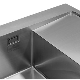 Мойка для кухни Kroner KRP Geburstet-6350LHM 63х50 см крыло справа нержавеющая сталь CV031320