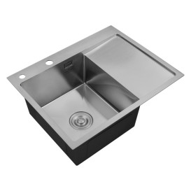 Мойка для кухни Kroner KRP Geburstet-6350LHM 63х50 см крыло справа нержавеющая сталь CV031320