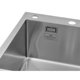 Мойка для кухни Kroner KRP Geburstet-7849LHM 78х49 см крыло справа нержавеющая сталь CV025275