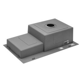 Мойка для кухни Kroner KRP Geburstet-7848RHM 78х48 см крыло слева нержавеющая сталь CV030022