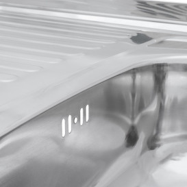 Мийка для кухні Kroner KRP Polierte-6080R06160 80х60 см чаша справа нержавіюча сталь CV022818