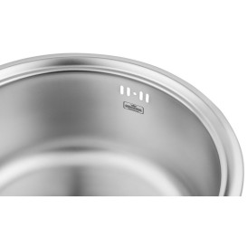 Мийка для кухні Kroner KRP Satin-430 ⌀42,5 см нержавіюча сталь CV031324