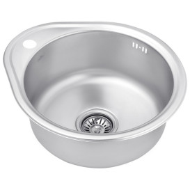 Мийка для кухні Kroner KRP Satin-484308180 43х48 см нержавіюча сталь CV022757