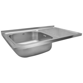 Мийка для кухні Kroner KRP Satin-5080L08180 80х50 см нержавіюча сталь CV022820