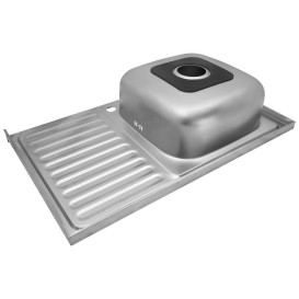 Мийка для кухні Kroner KRP Satin-5080L08180 80х50 см нержавіюча сталь CV022820