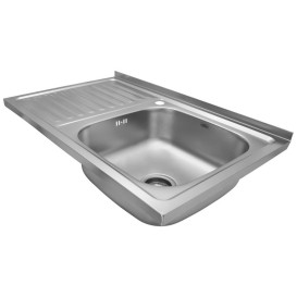Мийка для кухні Kroner KRP Satin-5080R08180 80х50 см крило зліва нержавіюча CV022821