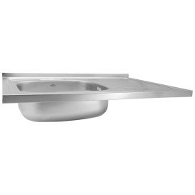 Мийка для кухні Kroner KRP Satin-6080L06160 80х60 см крило справа нержавіюча сталь CV022825