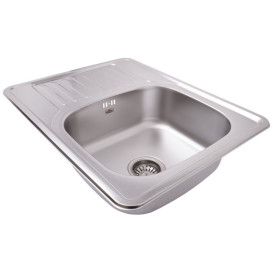 Мийка для кухні Kroner KRP Satin-635008180 63х50 см нержавіюча сталь CV022779