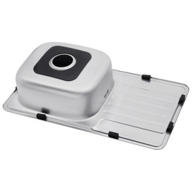 Мийка для кухні Kroner KRP Satin-764208180 76х36 см нержавіюча сталь CV025282