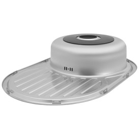 Мийка для кухні Kroner KRP Satin-775006160 77х50 см нержавіюча сталь CV022787