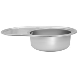 Мийка для кухні Kroner KRP Satin-775008180 77х50 см нержавіюча сталь CV022788