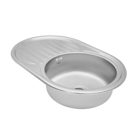 Мийка для кухні Kroner KRP Satin-775008180 77х50 см нержавіюча сталь CV022788